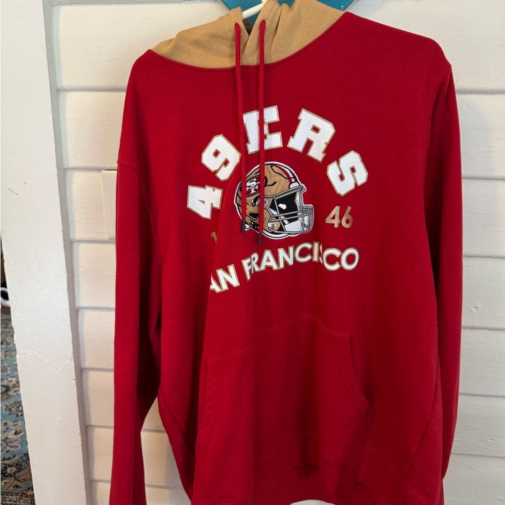 San Francisco 49ers Red and Tan Hoodie